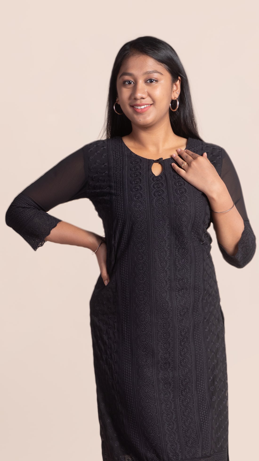 Rayon Blend Chikankari Kurta
