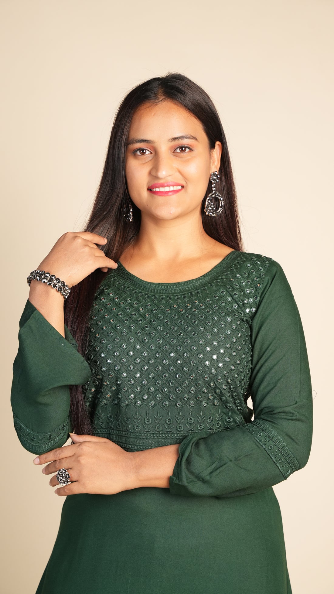 Bell Sleeves Flared Kurta