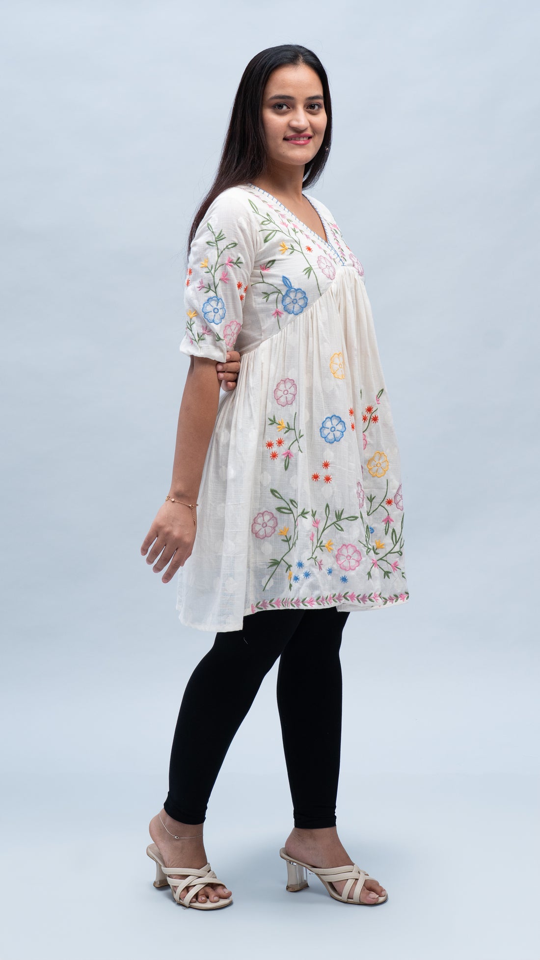 Floral embroidered Tunic