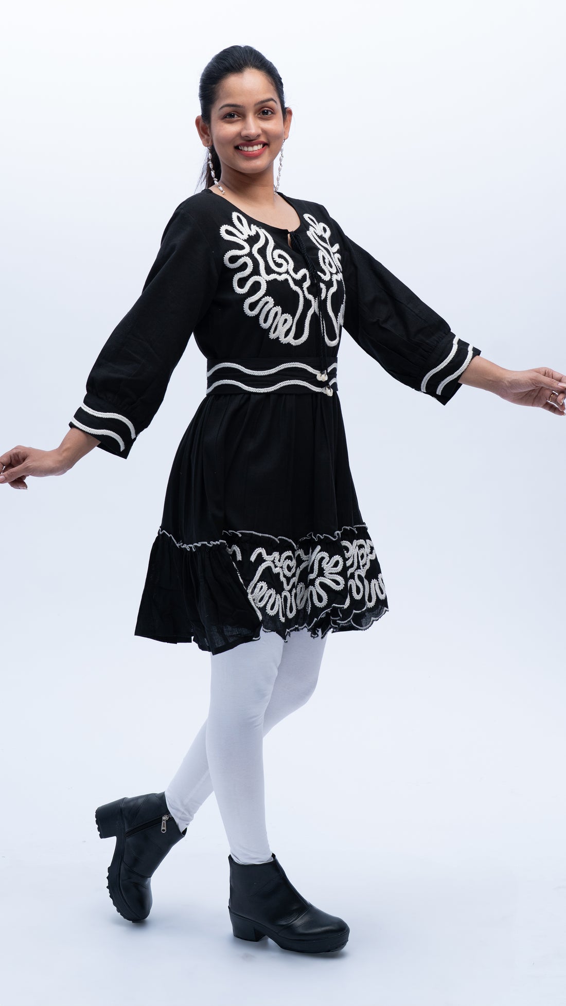 Black Mystic Swirl Tunic