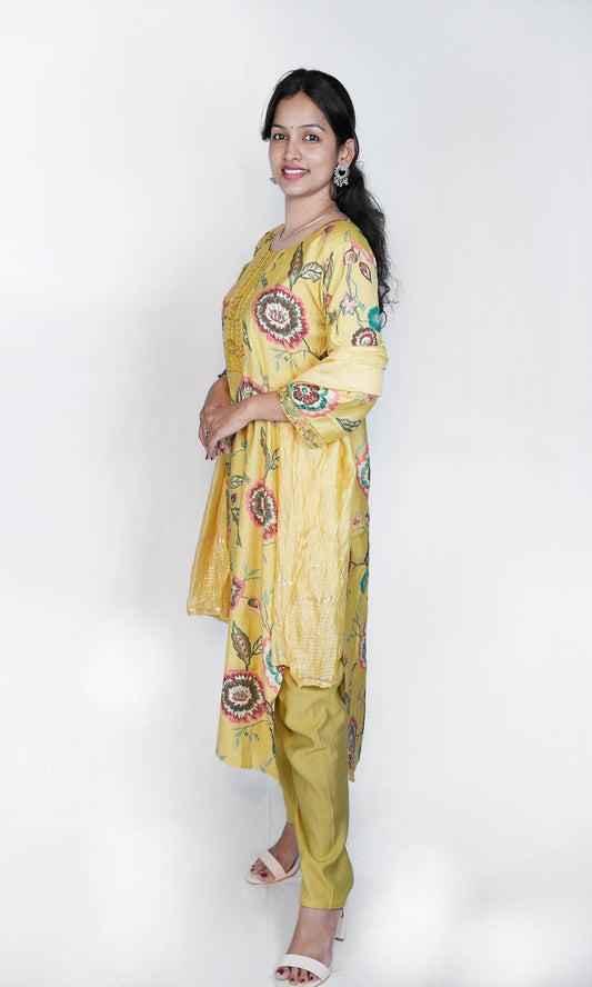 Suit Set with Digital Print Kurti