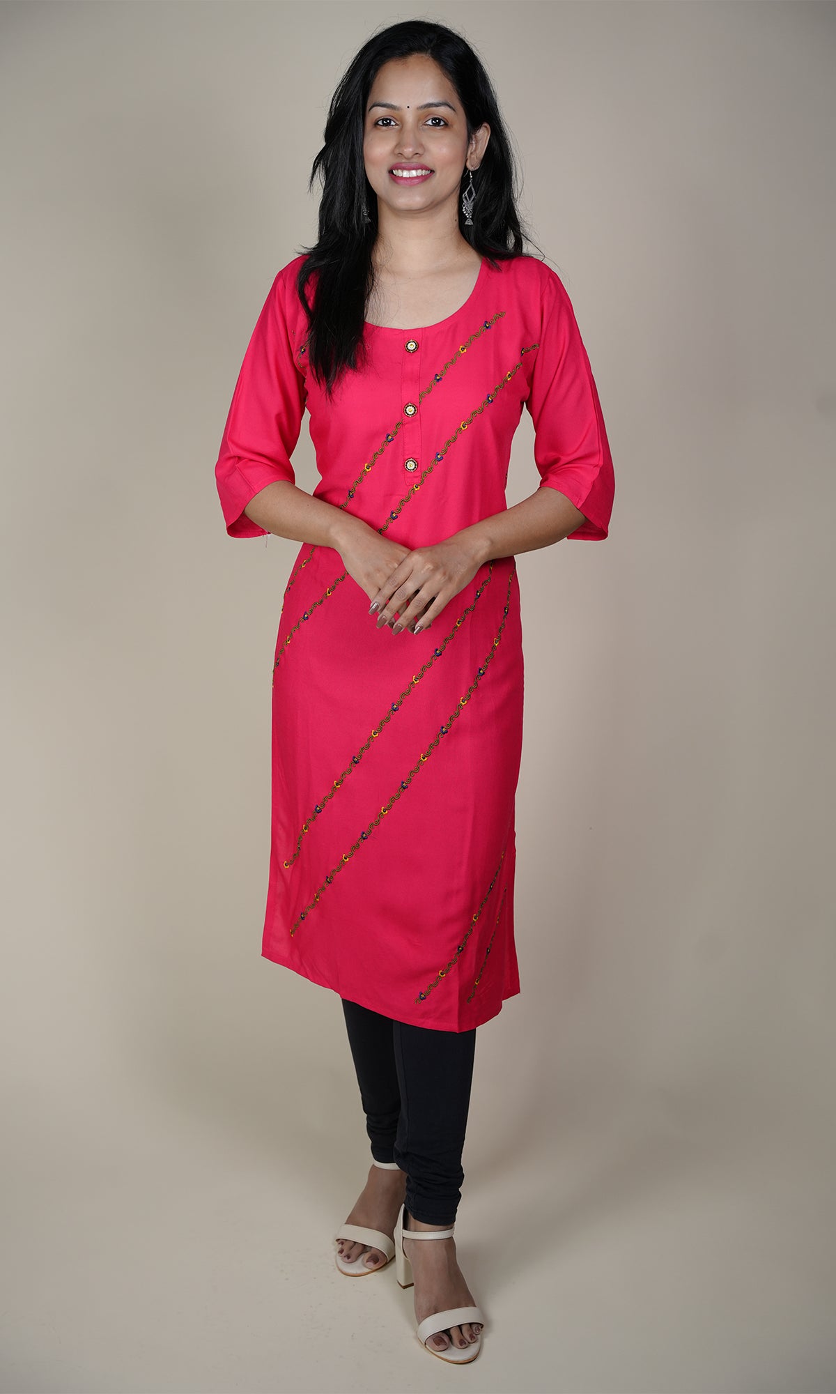 Rayon Slub Kurti