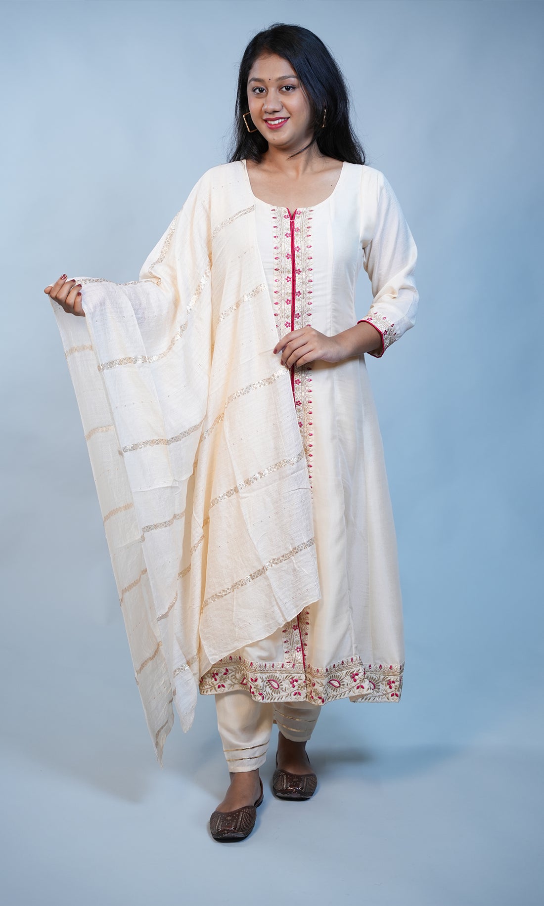 Chandani Suit Set with Front Slit Kurta