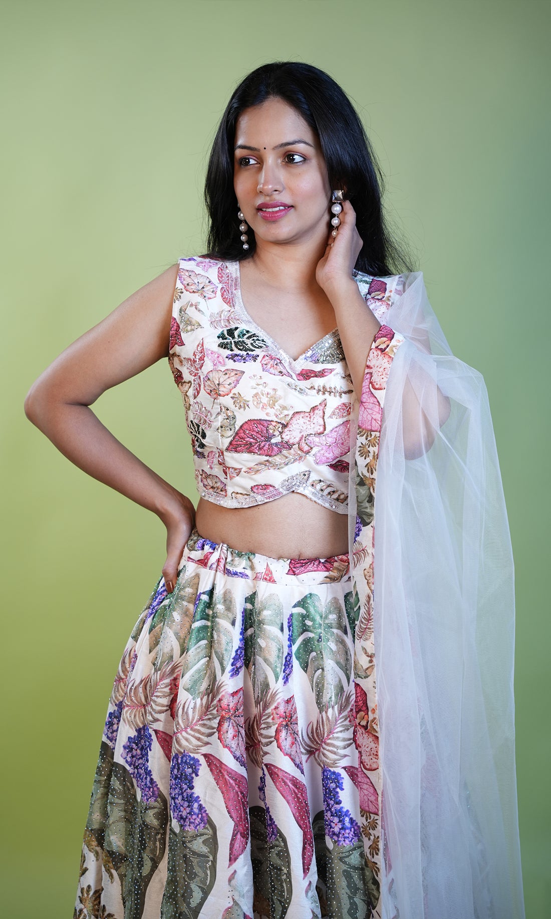 Heavy Printed Lehenga