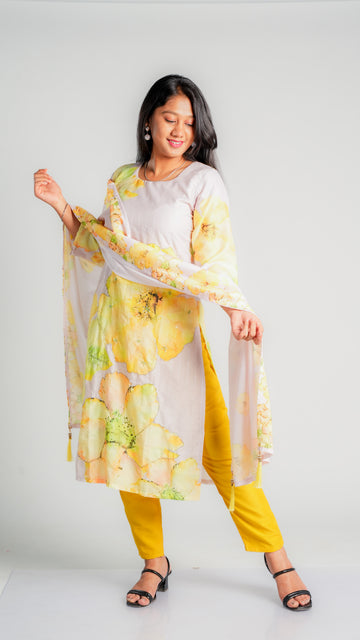 Watercolour Floral Suit Set