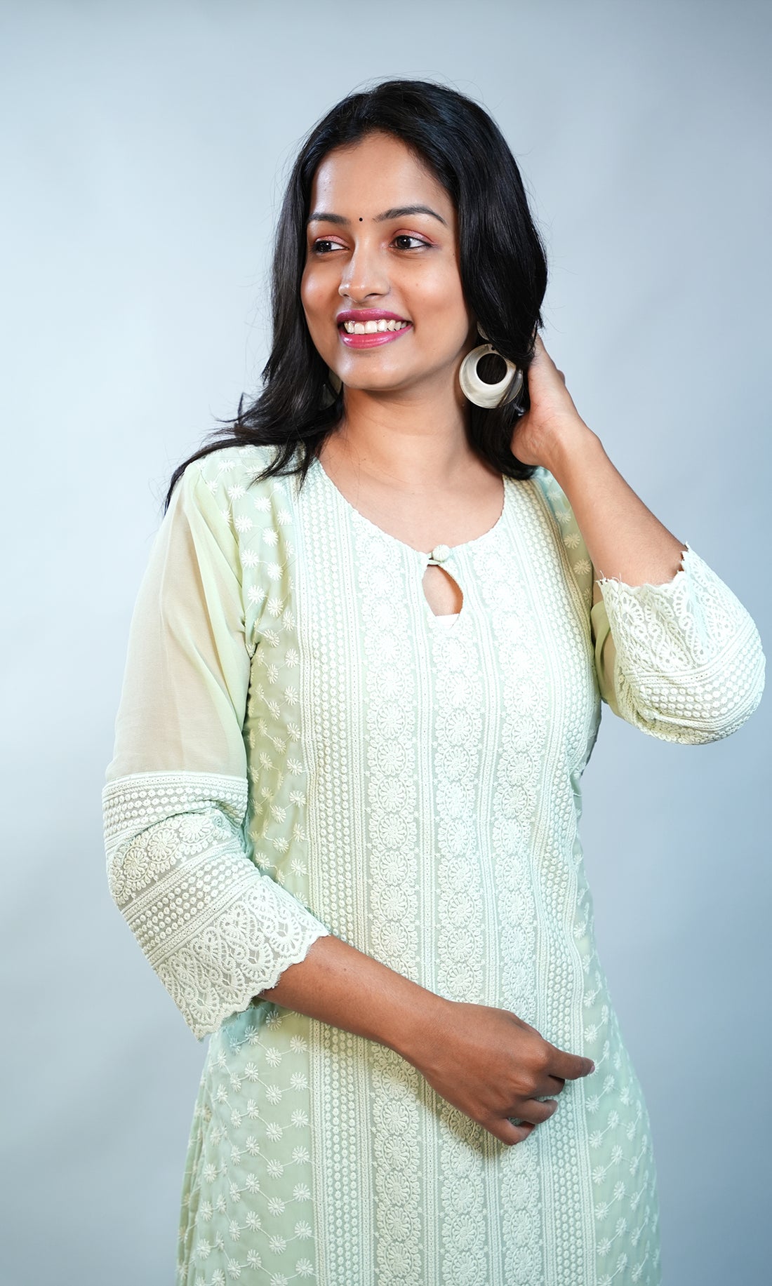 Rayon Blend Chikankari Kurta