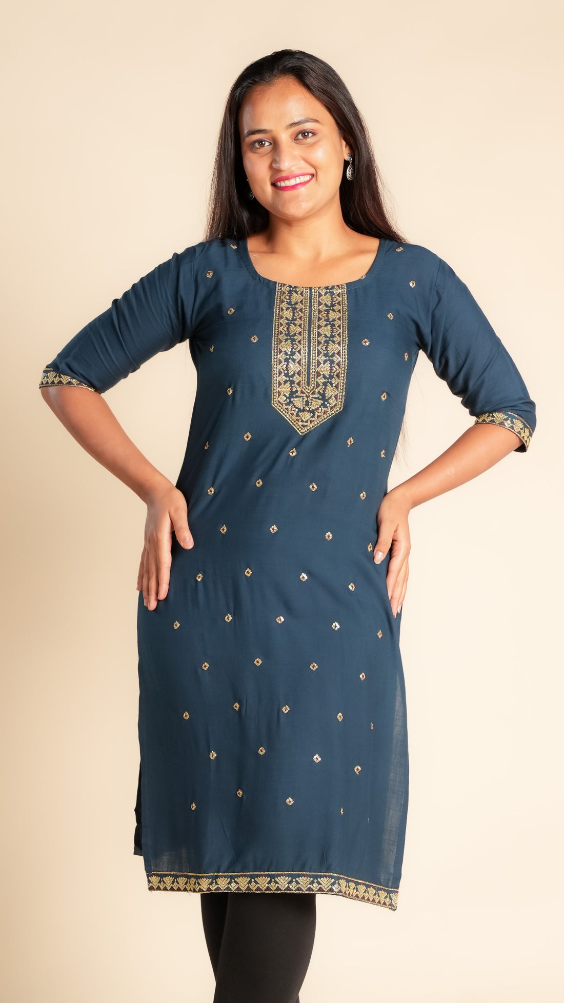 Rayon Slub Kurti