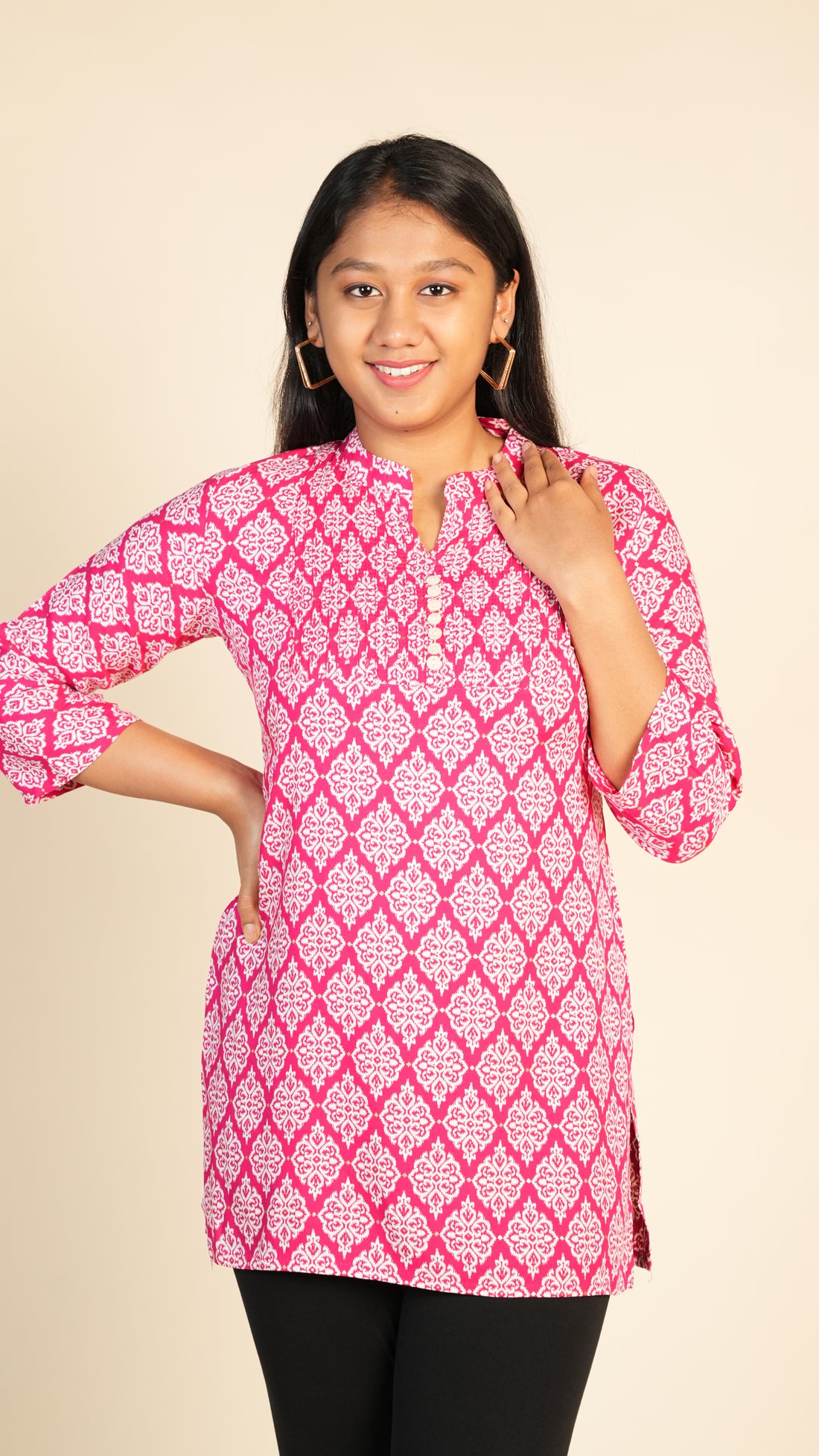 Printed Short Kurta