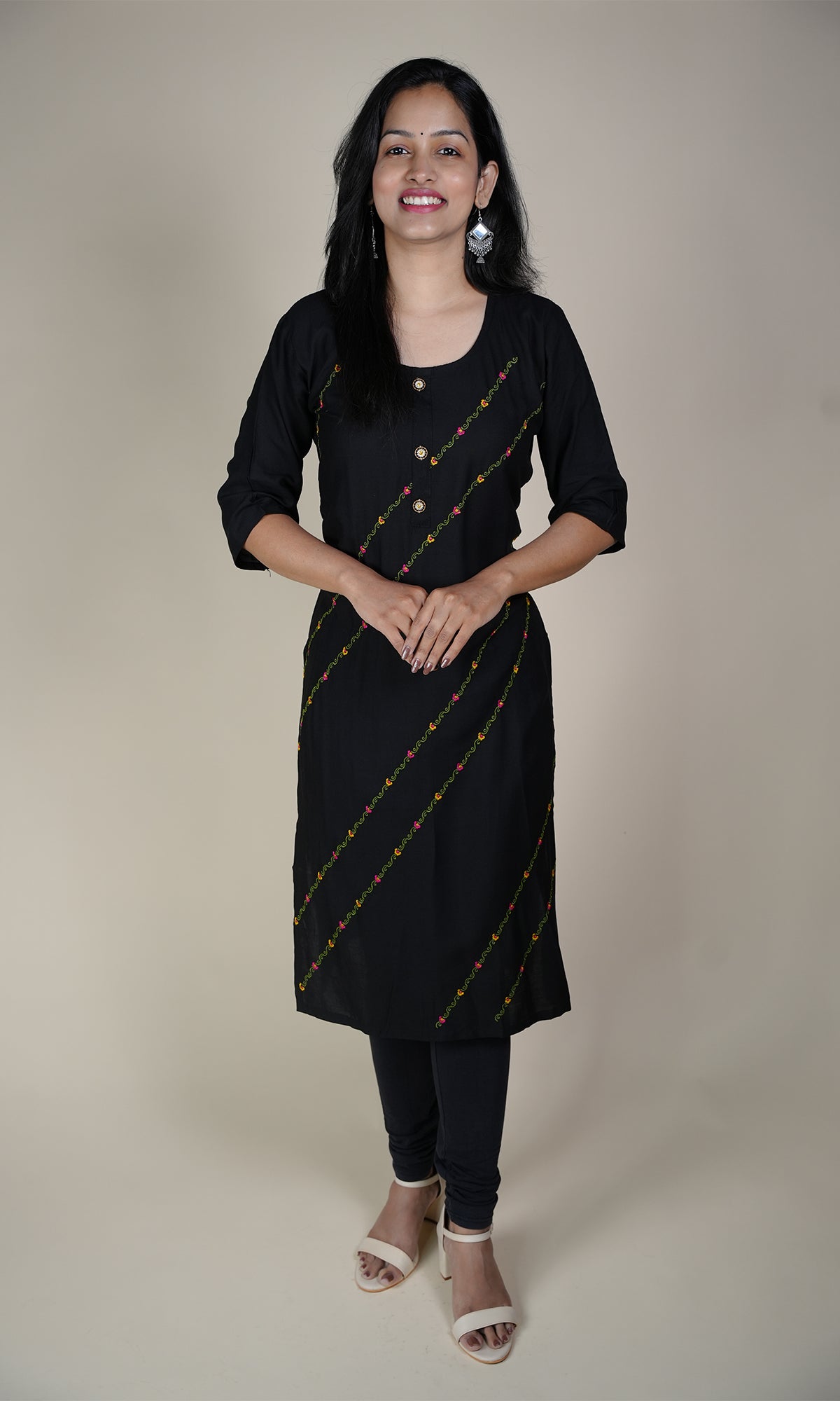 Rayon Slub Kurti