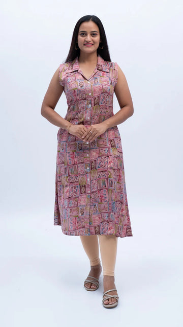 Abstract Print Kurti