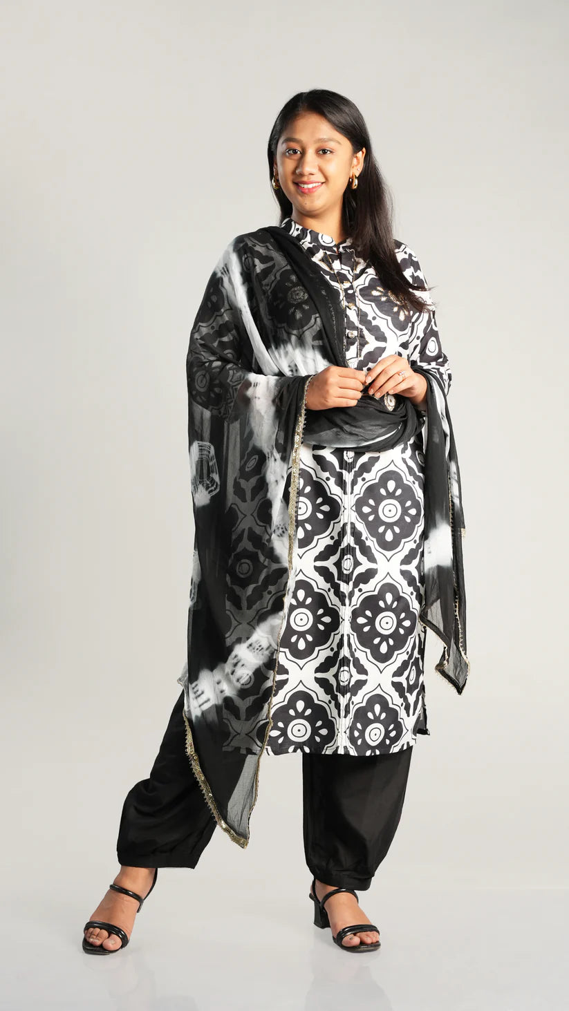 Afghani Suit with Balloon Pant