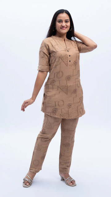 Printed Half Sleeve Co-ord Set
