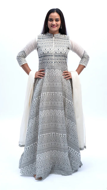 Flared Indo-Western Dress