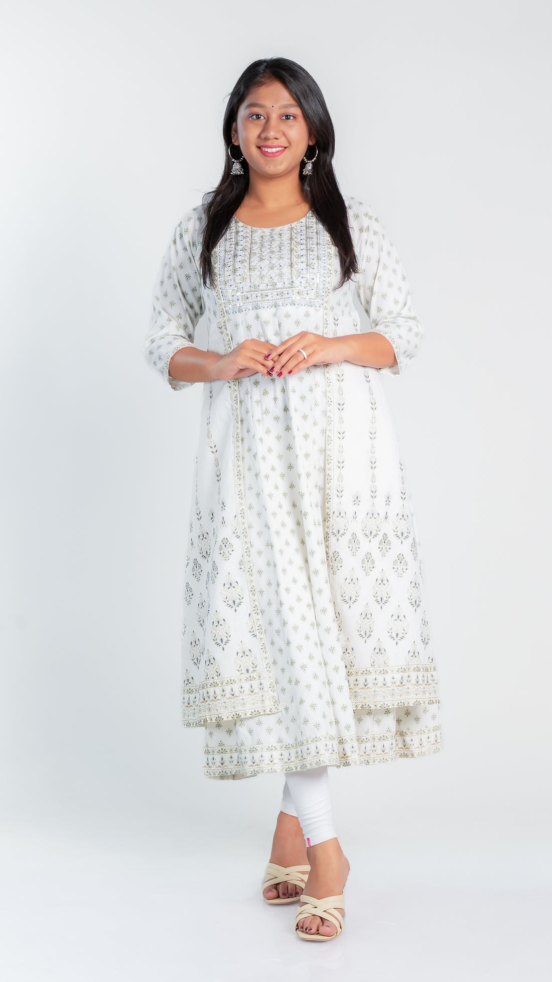 Snow Dazzle Frock Kurti