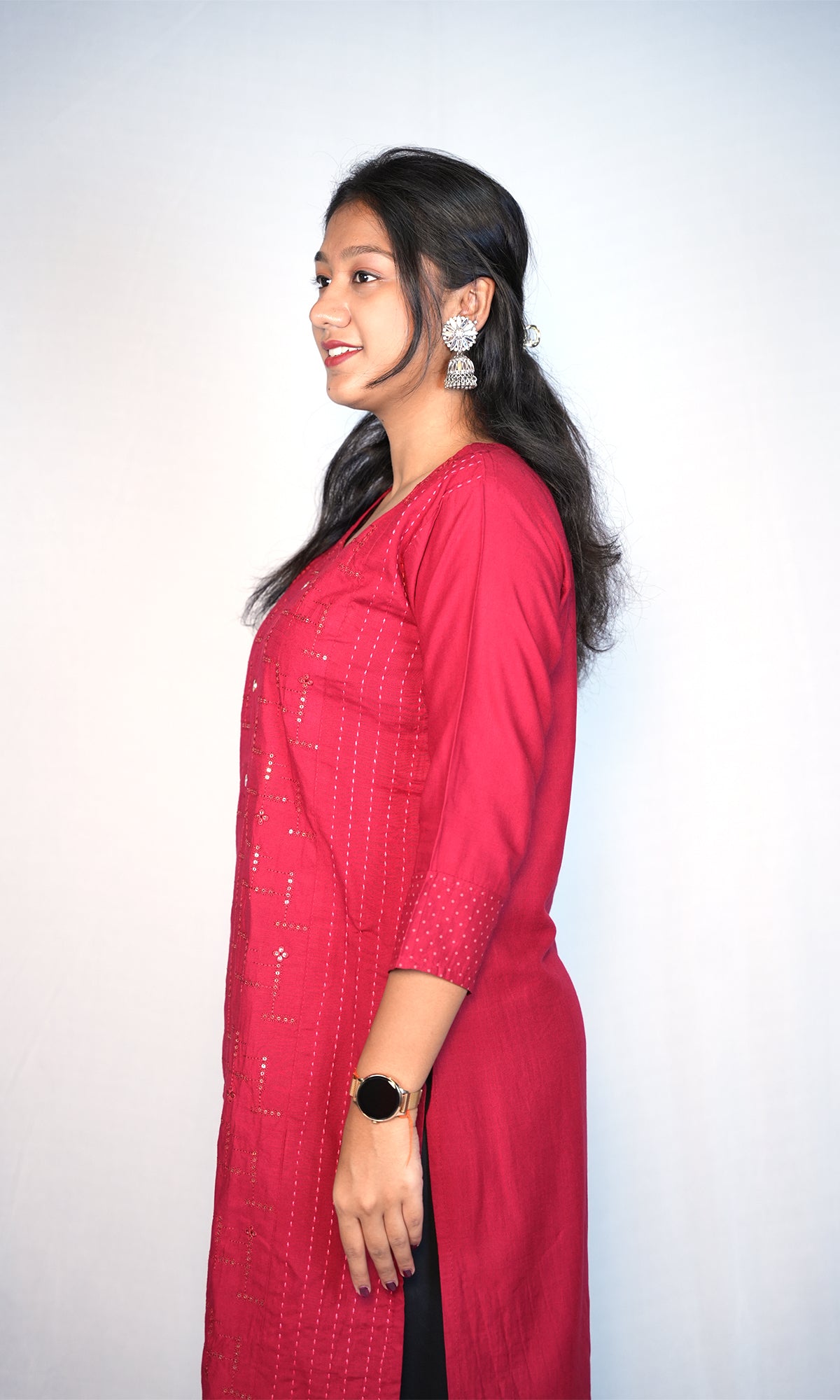 Simple Kurti with Full Sequin Work