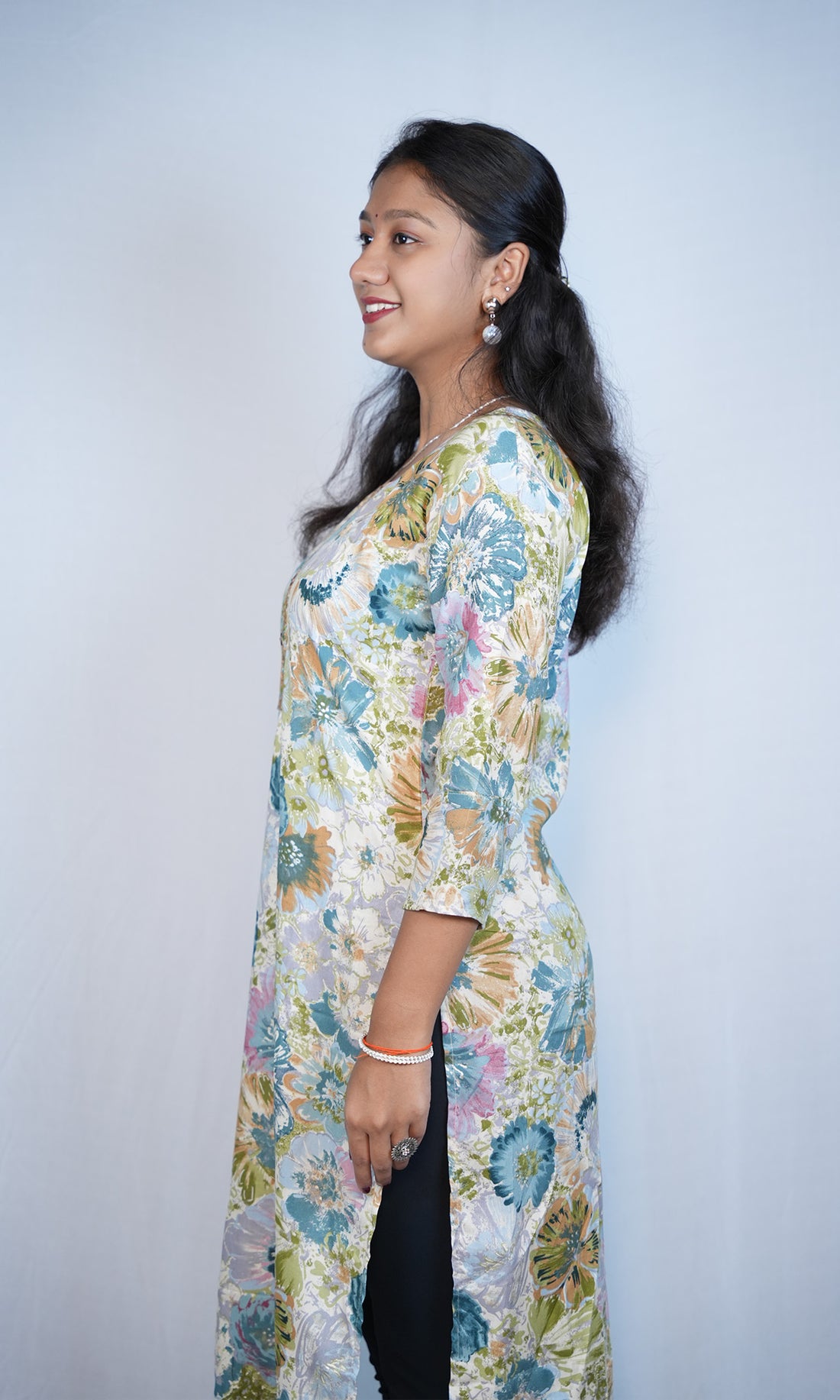 Floral Print Kurta