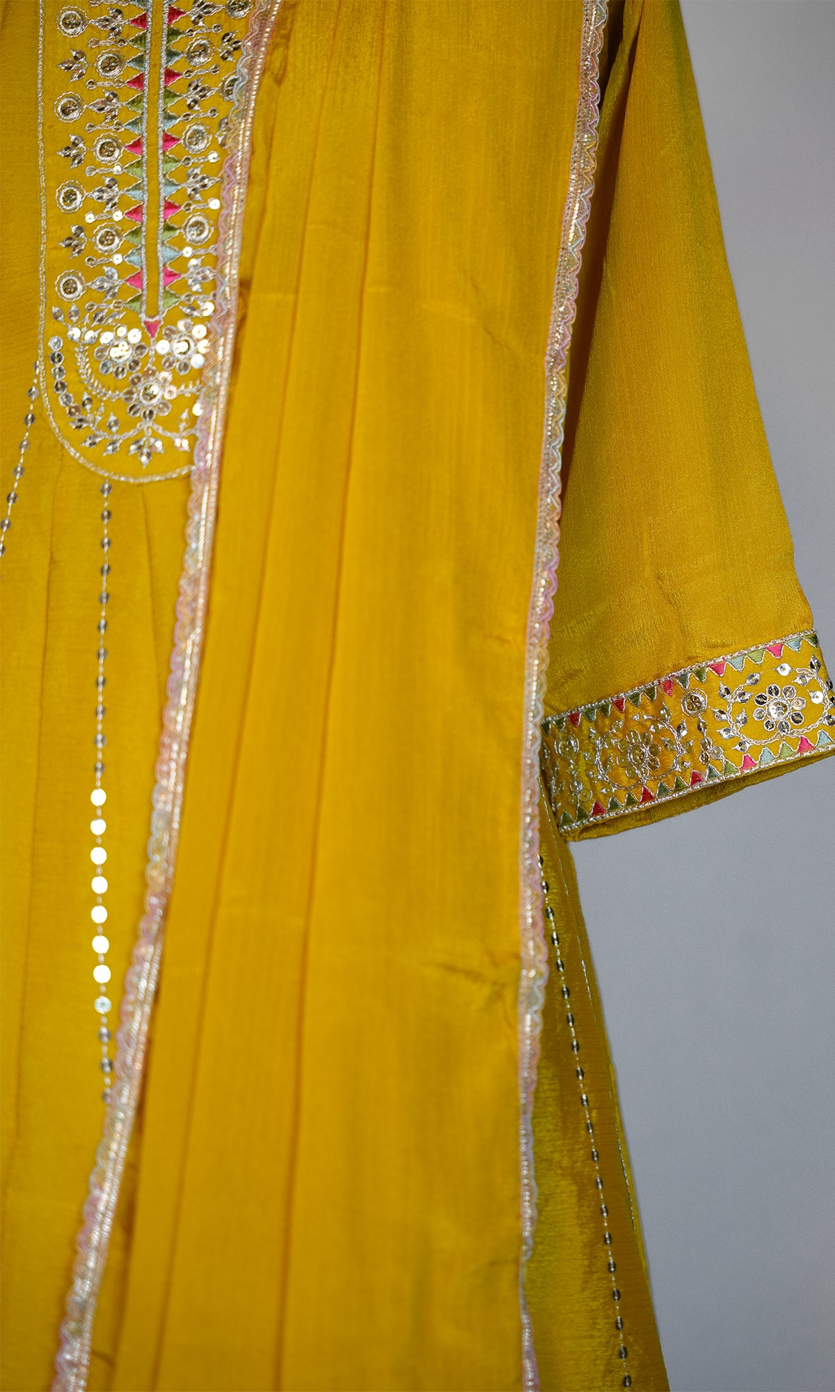 Shinon Silk Suit with Patiala Pant