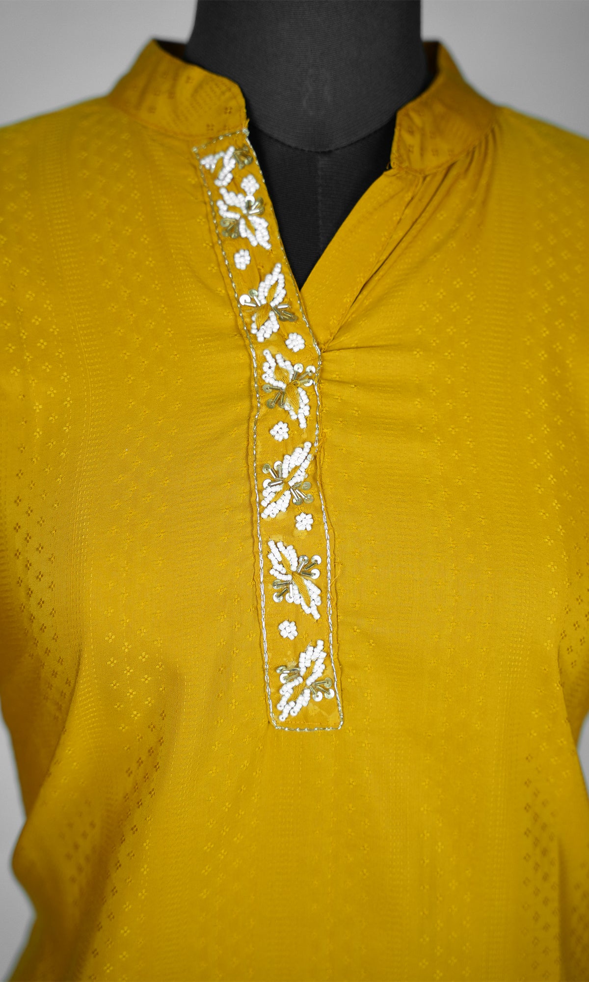 Chinese Collar Simple Kurta