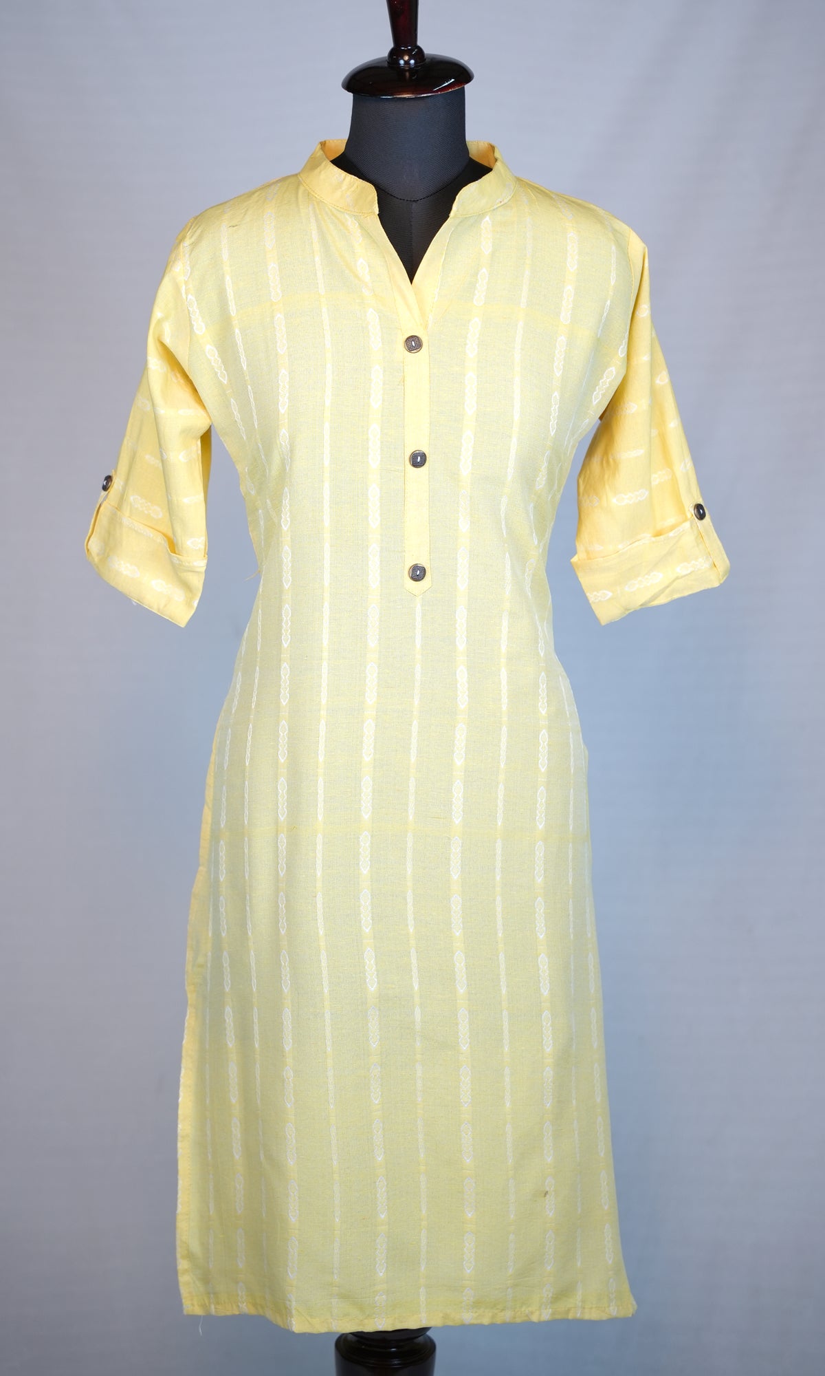 Cotton Lining Kurti with Chinese Collar