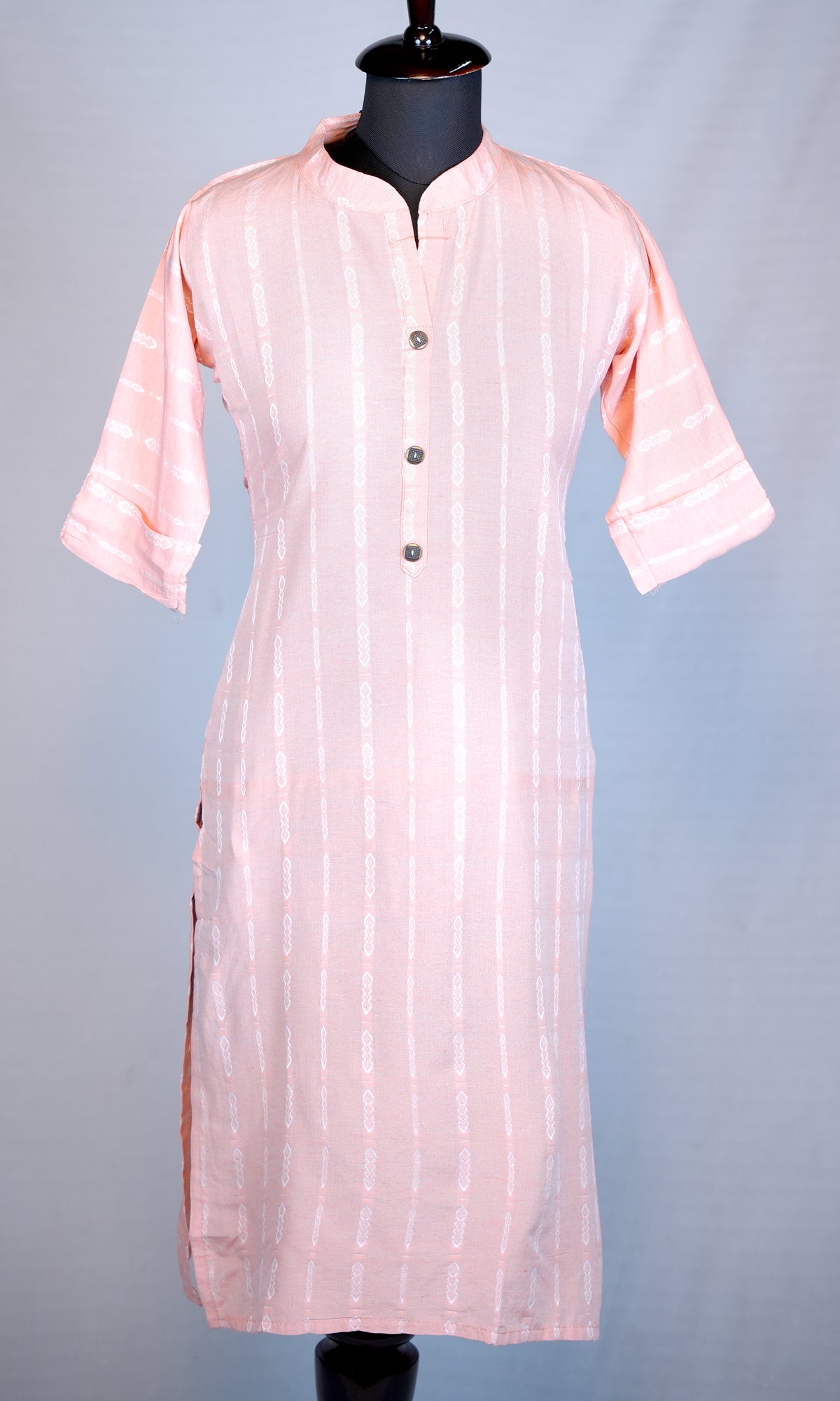 Cotton Lining Kurti with Chinese Collar