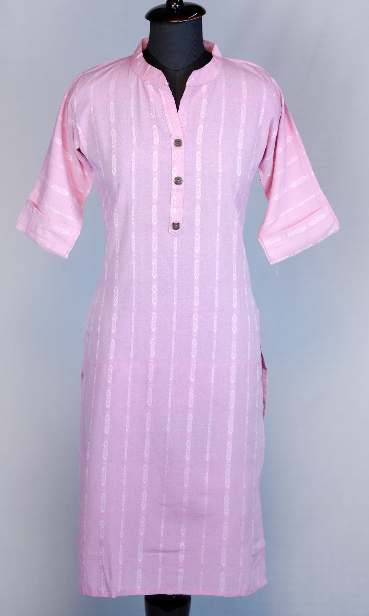 Cotton Lining Kurti with Chinese Collar