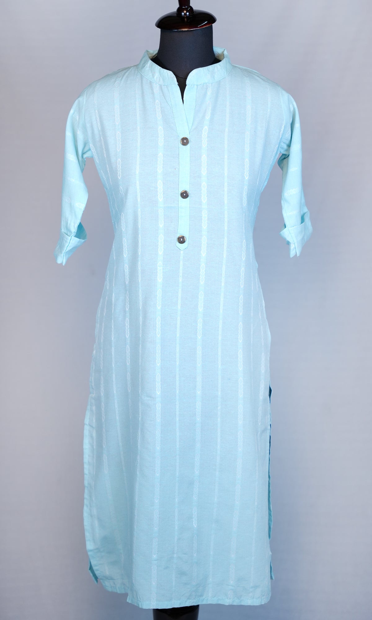 Cotton Lining Kurti with Chinese Collar