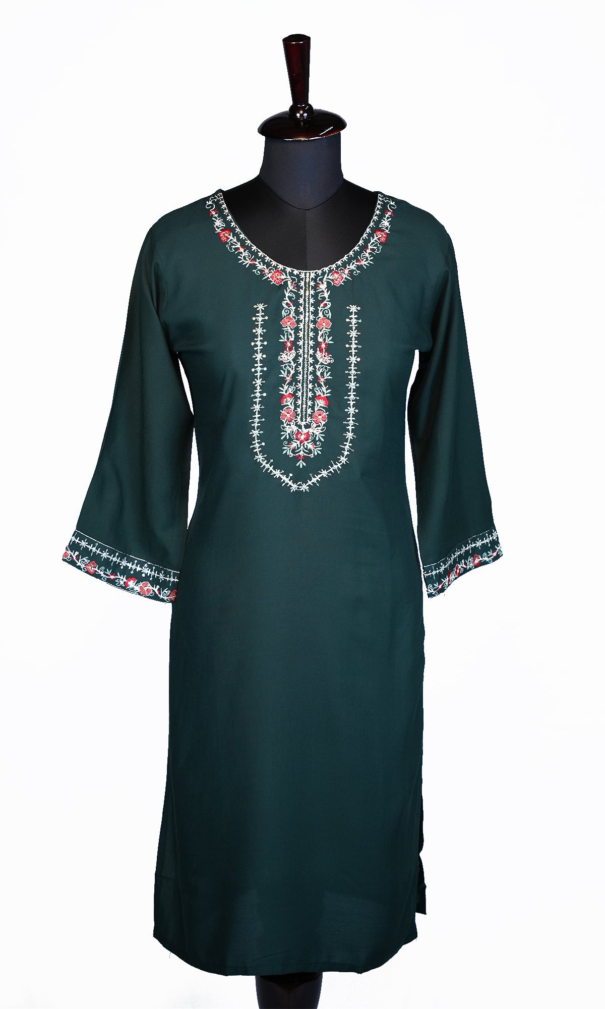 Neck Embroidery with Sequin Work Kurti