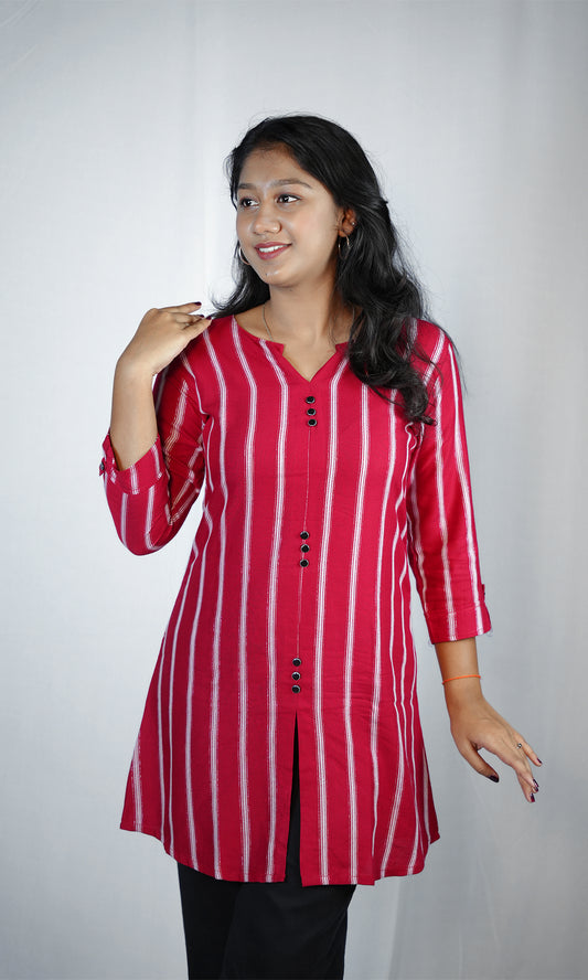 Front Slit Short Kurti