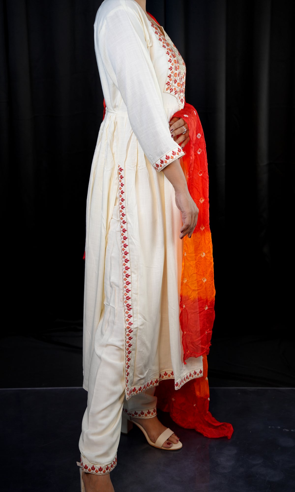 Nyra Style suit with Bandej Dupatta