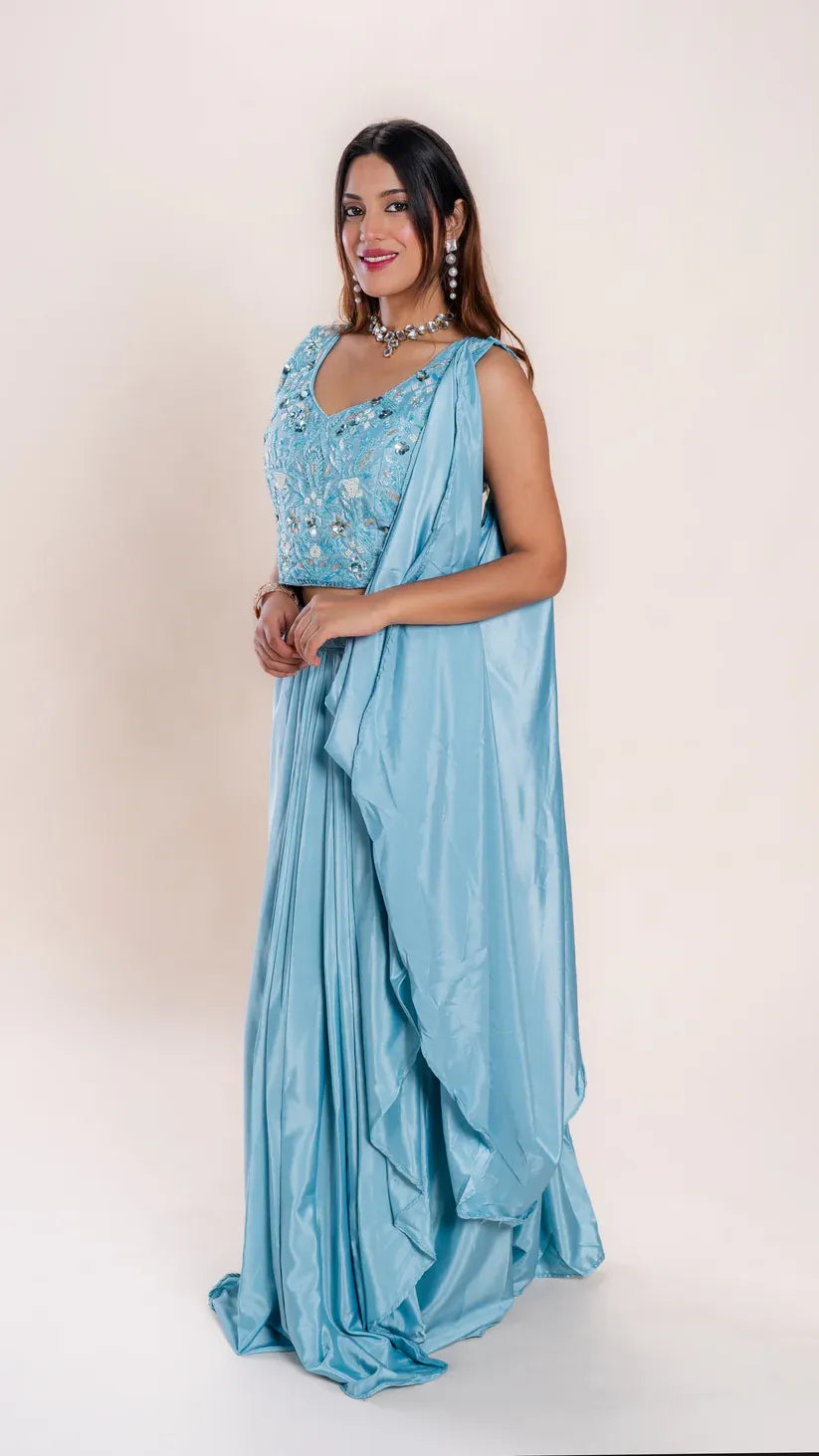 Drapped Skirt Set