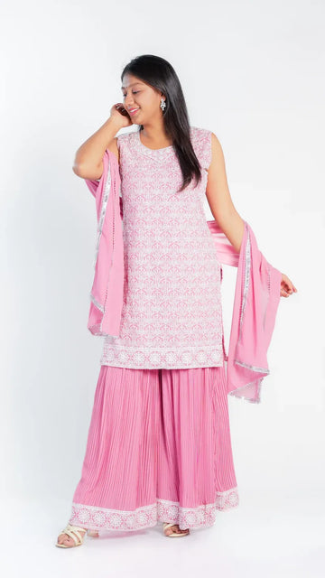 Sleeveless Sharara Set
