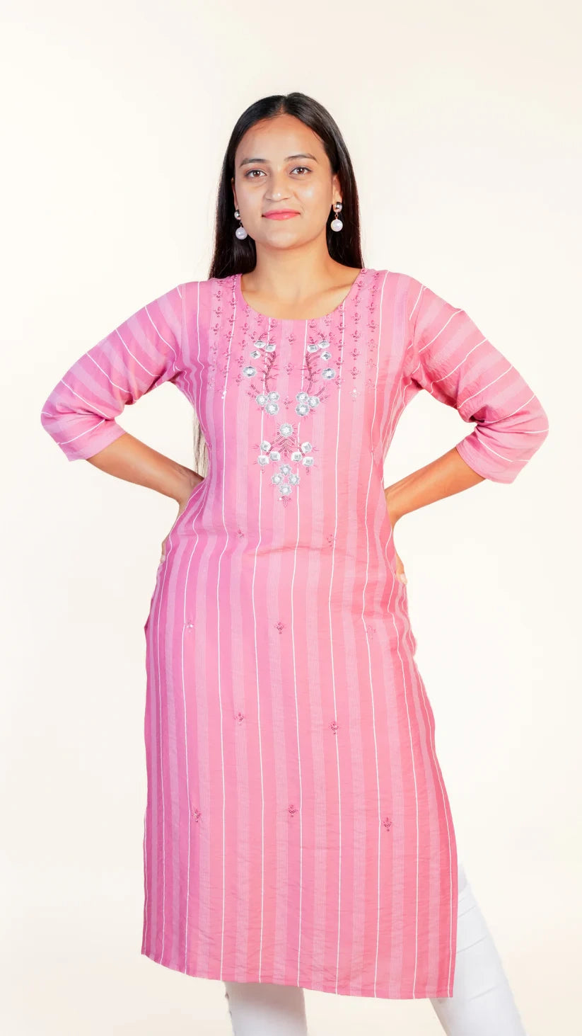 Floral Line Kurta