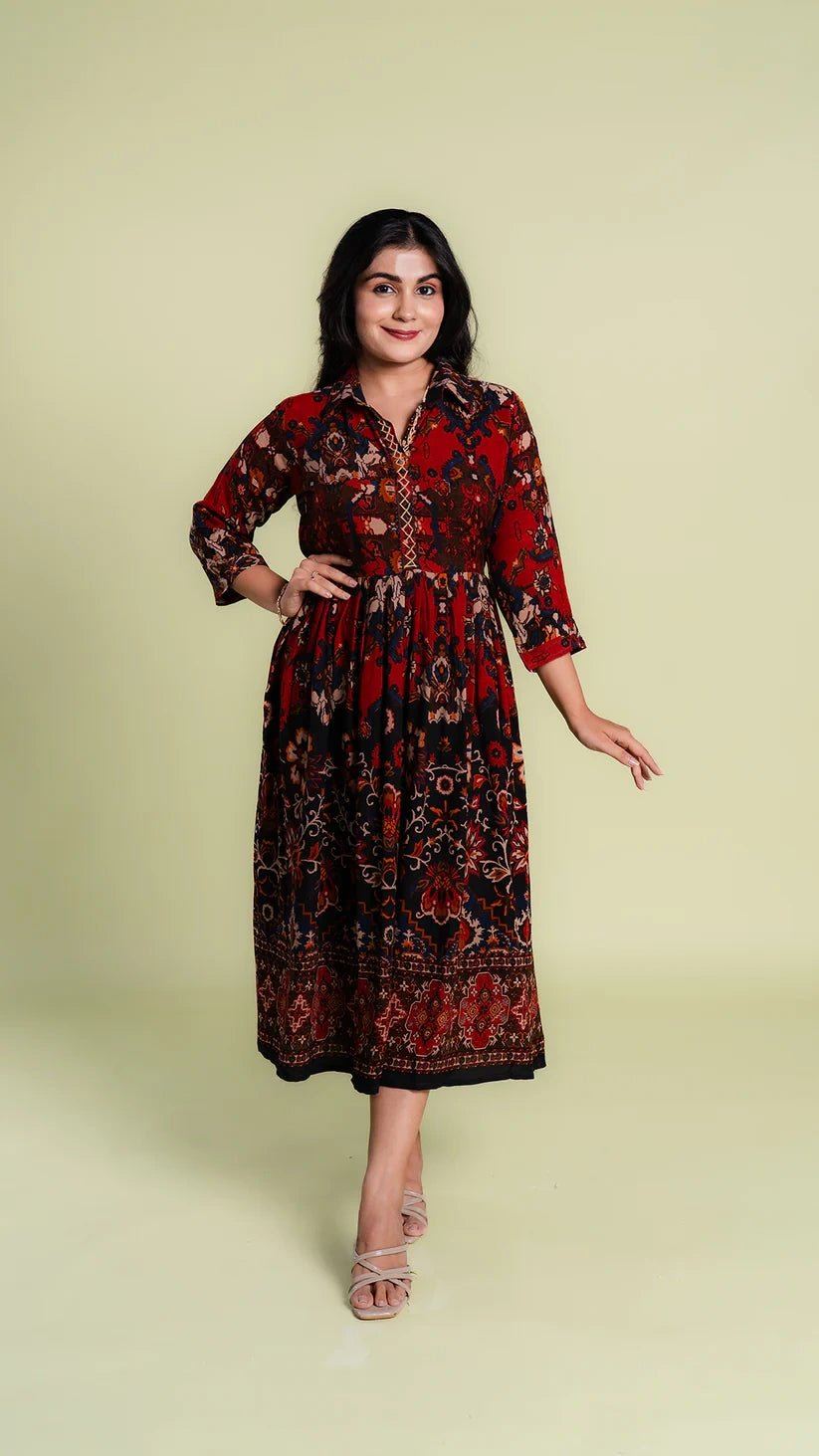 Frock Style Flare Kurti