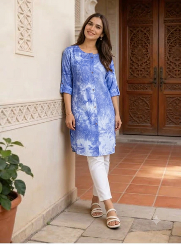 Urban Tie-Dye Button Front Kurta