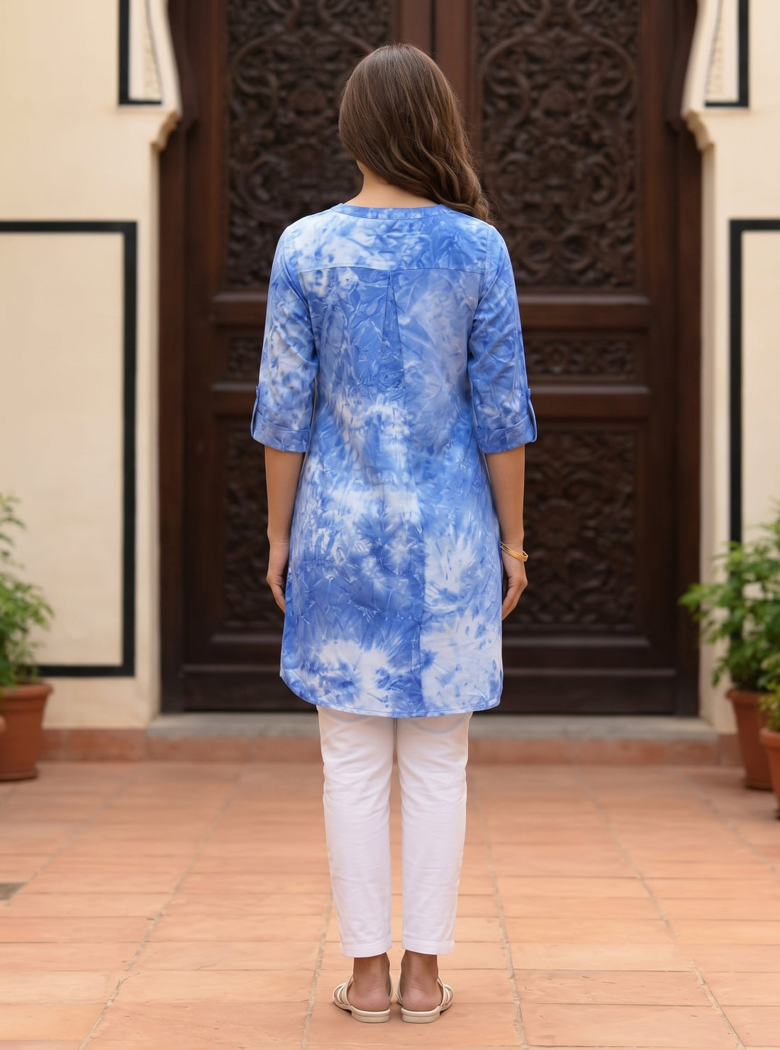 Urban Tie-Dye Button Front Kurta