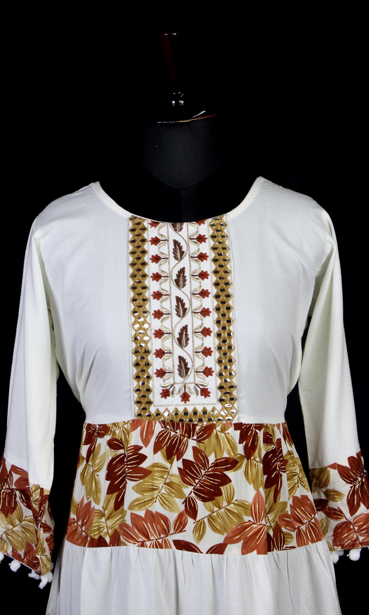 Digital Print Flared Short Kurti