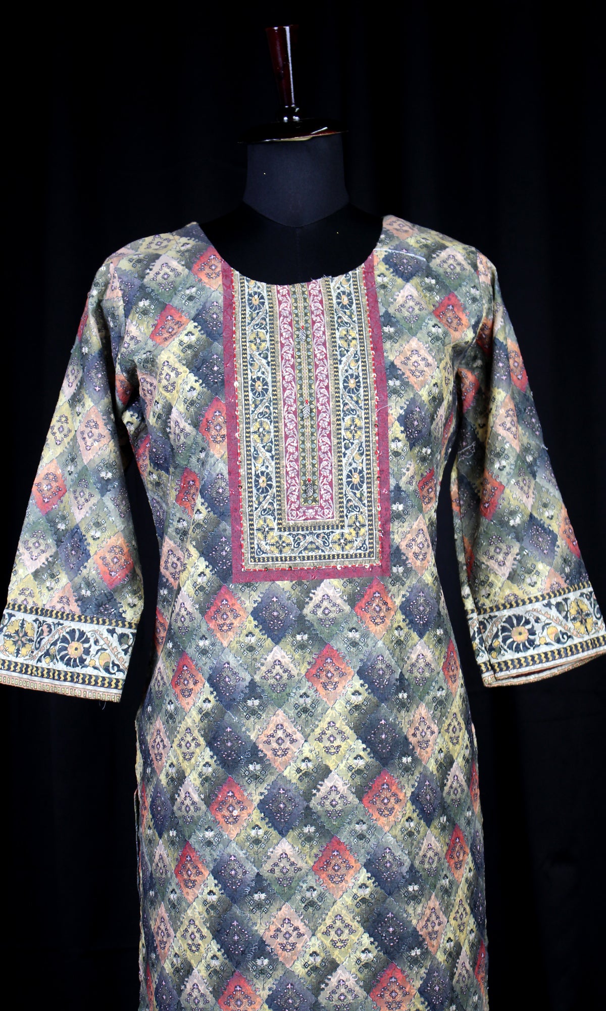 Chikankari Printed Kurti