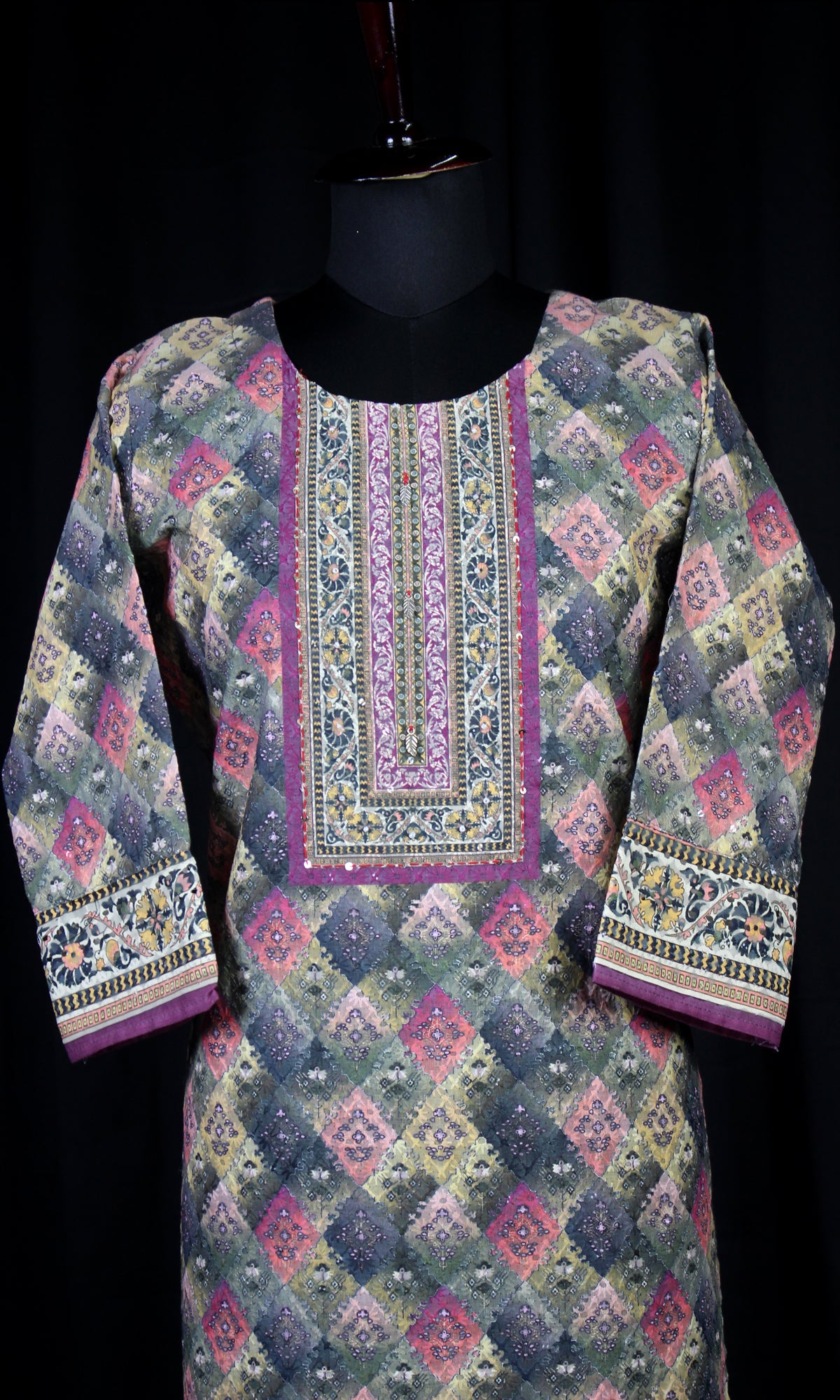 Chikankari Printed Kurti