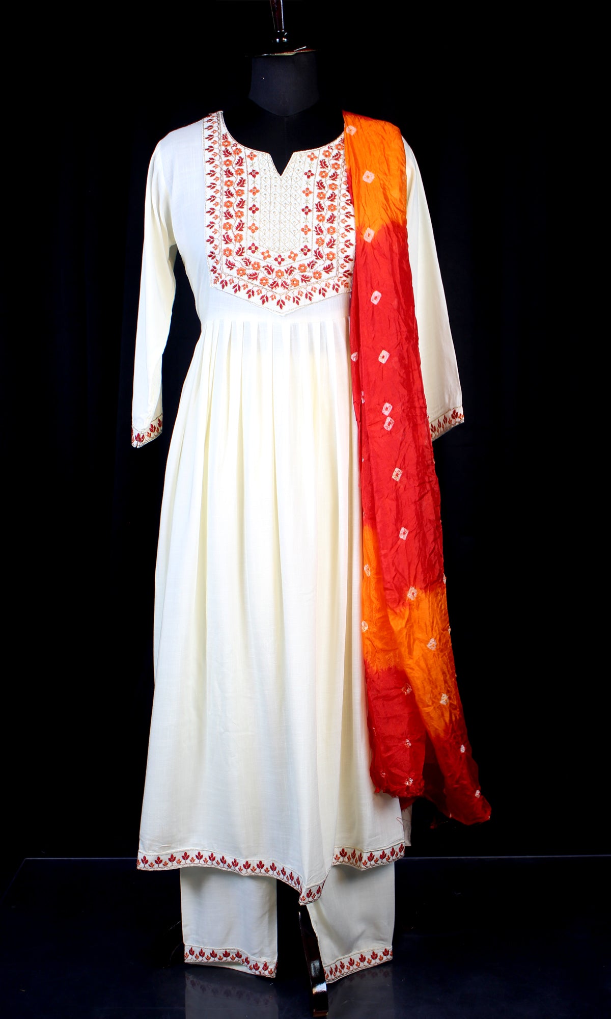 Nyra Style suit with Bandej Dupatta