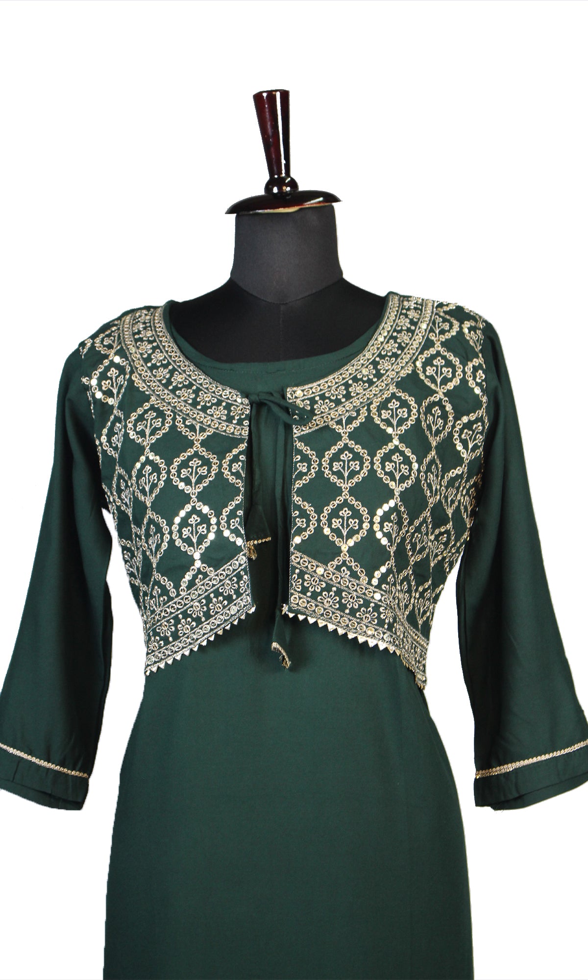 Rayon Fancy Kurti with Attached Koti