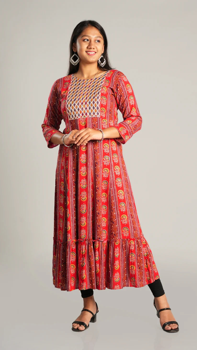 Long Flare Kurti