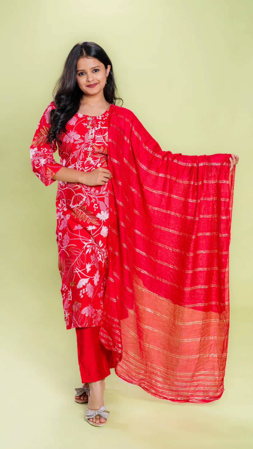 Print Garden Suit Set