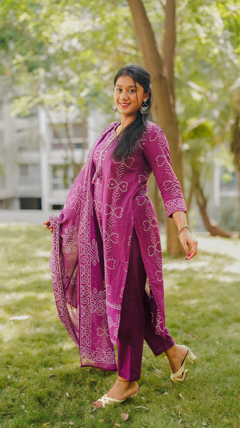 Purple-Dusk Suit Set