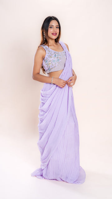 Floral Ready-to-Wear Saree
