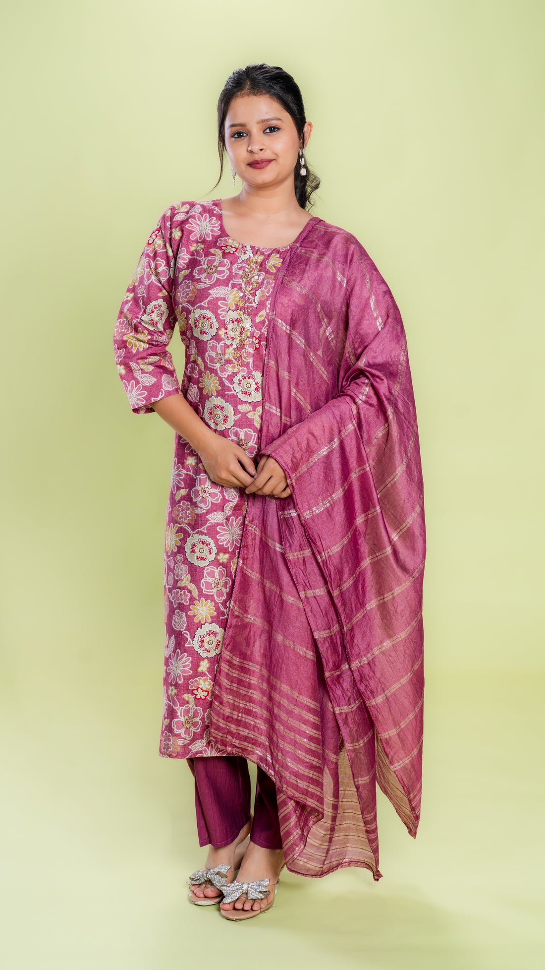 Vibrant Floral Suit Set