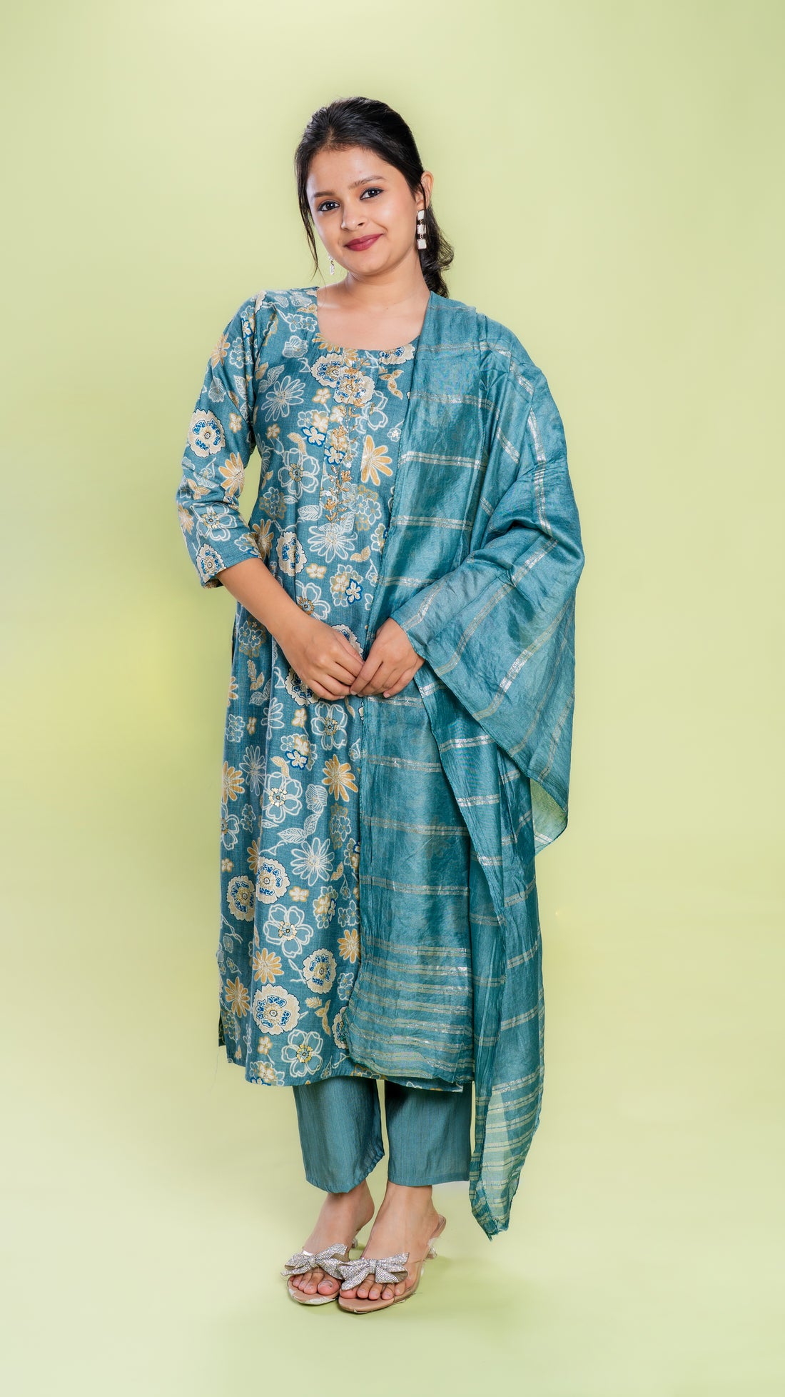 Vibrant Floral Suit Set