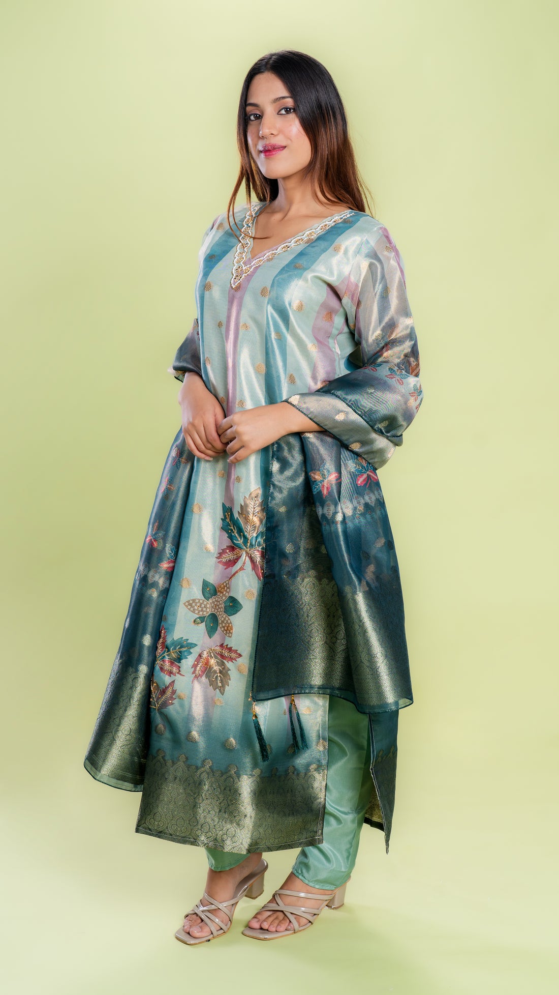 Flora Silk Suit Set