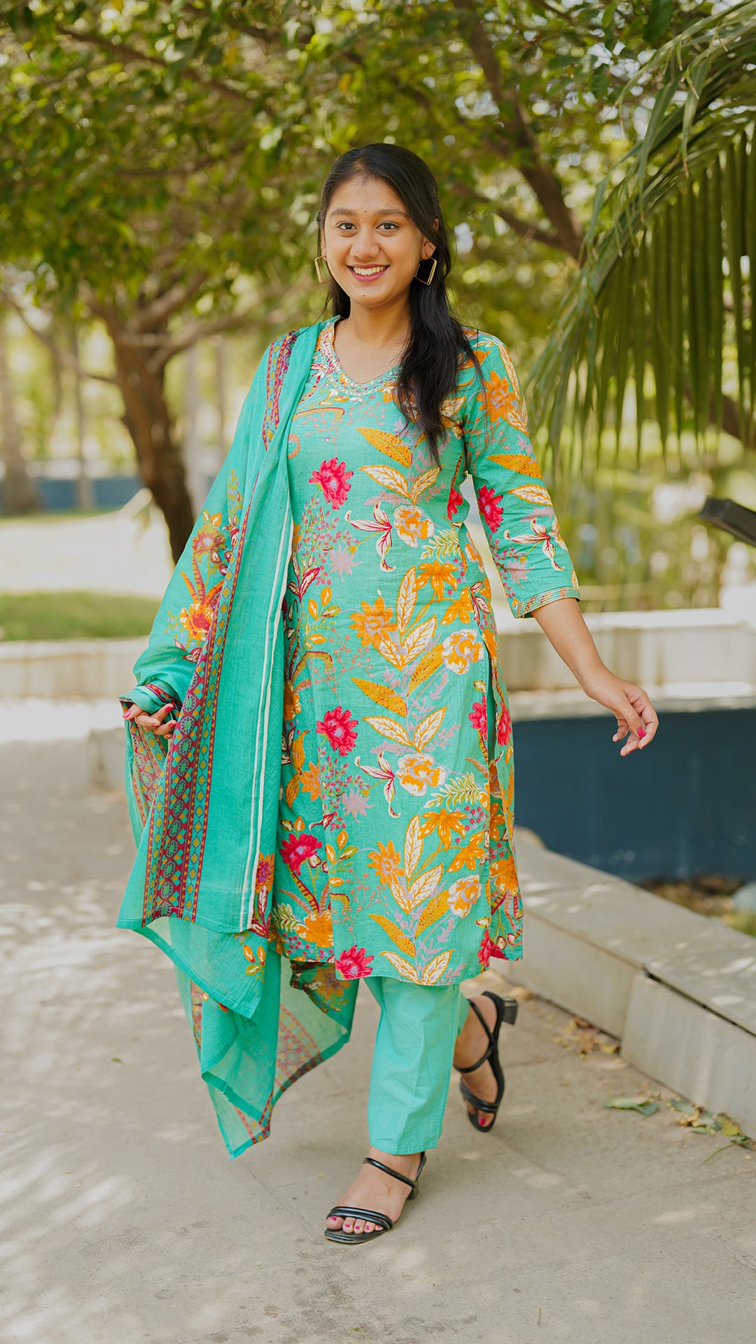 Emerald Elegance Suit Set
