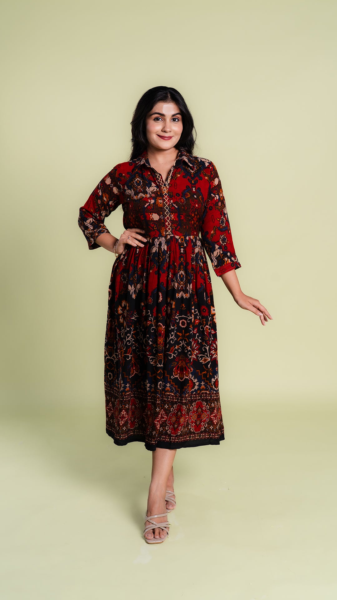 Frok Style Flare Kurti