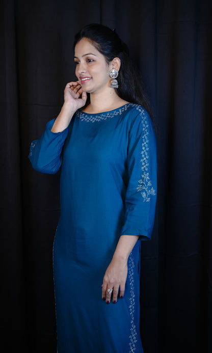 Rayon Siroski Work Kurti